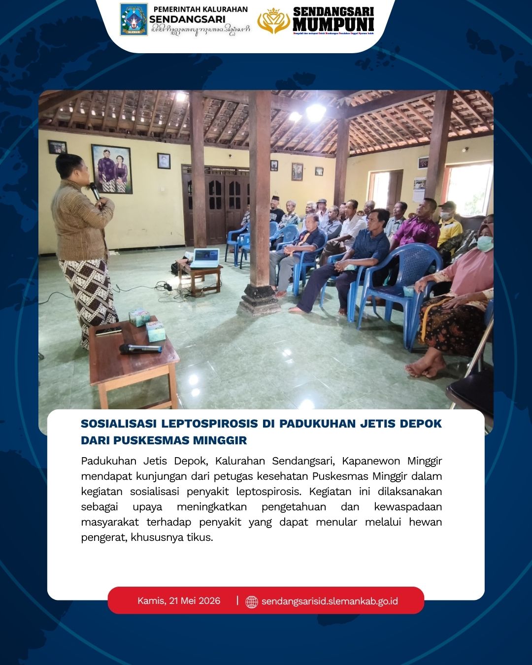 SOSIALISASI LEPTOSPIROSIS DI PADUKUHAN JETIS DEPOK