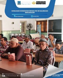 SOSIALISASI KESEHATAN KEPADA RT DAN RW SE KALURAHAN SENDANGSARI
