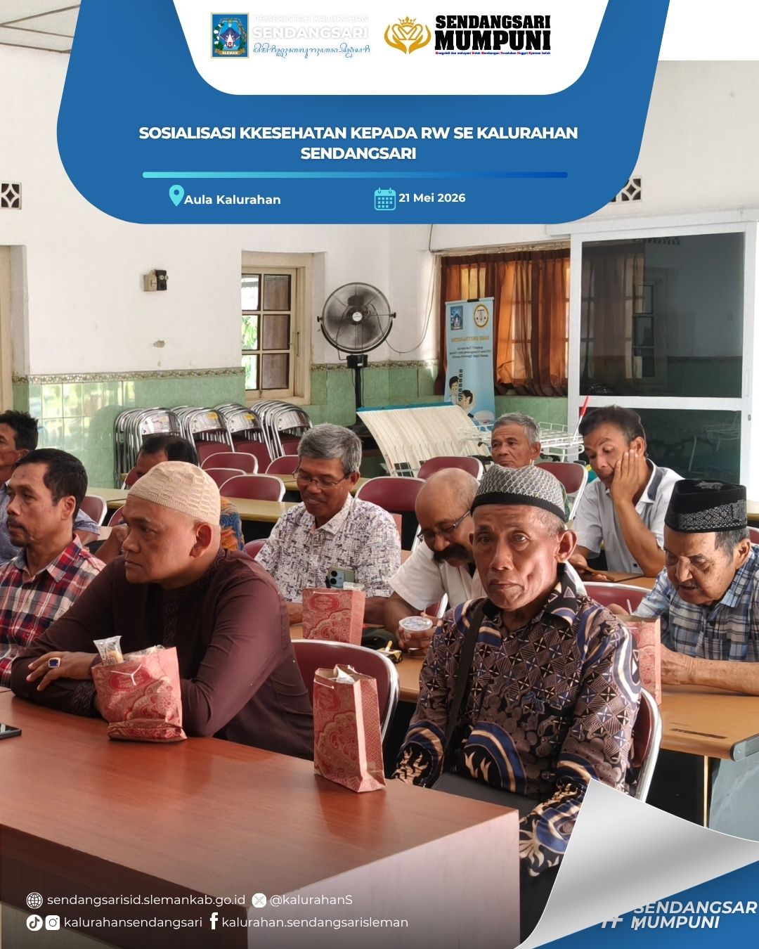 SOSIALISASI KESEHATAN KEPADA RT DAN RW SE KALURAHAN SENDANGSARI