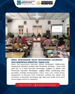 MUSYAWARAH KALURAHAN PEMUTAKHIRAN DATA KEMISKINAN SEMESTER 1 TAHUN 2025