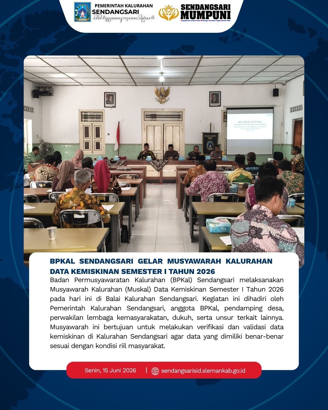 MUSYAWARAH KALURAHAN PEMUTAKHIRAN DATA KEMISKINAN SEMESTER 1 TAHUN 2025