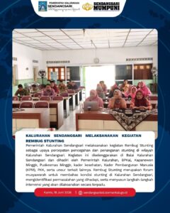 KALURAHAN SENDANGSARI MELAKSANAKAN KEGIATAN REMBUG STUNTING