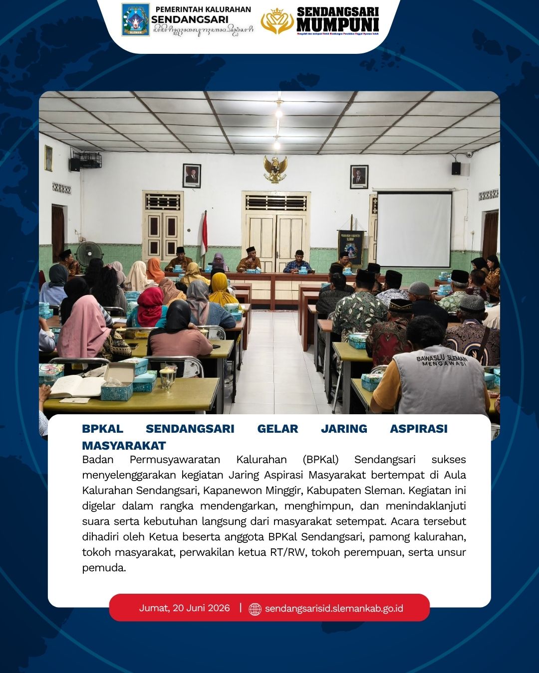 BPKAL SENDANGSARI GELAR JARING ASPIRASI MASYARAKAT