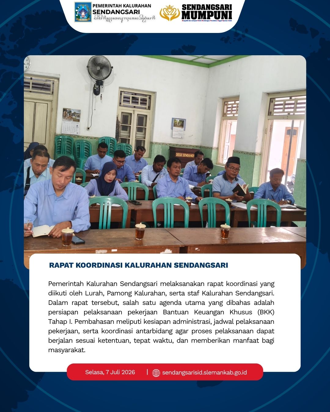 RAPAT KKOORDINASI KALURAHAN SENDANGSARI