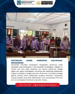 PERTEMUAN KADER KESEHATAN KALURAHAN SENDANGSARI