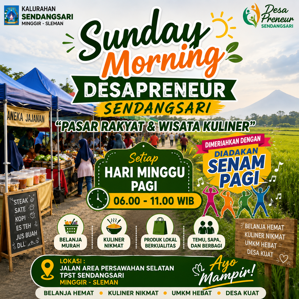 PENGUMUMAN SUNDAY MORNING KALURAHAN SENDANGSARI