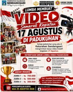 PENGUMUMAN LOMBA MEMBUAT VIDEO SEMARAK 17 AGUSTUS PADUKUHAN