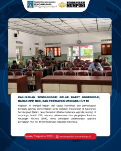 RAPAT KOORDINASI KALURAHAN SENDANGSARI