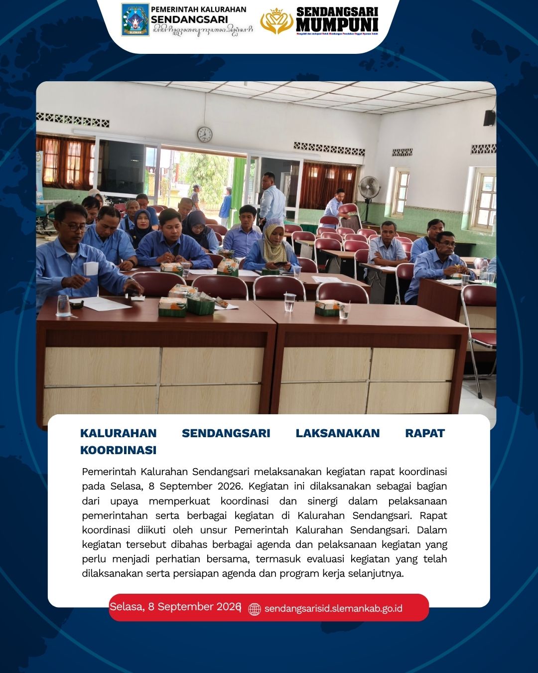 RAPAT KOORDINASI KALURAHAN SENDANGSARI